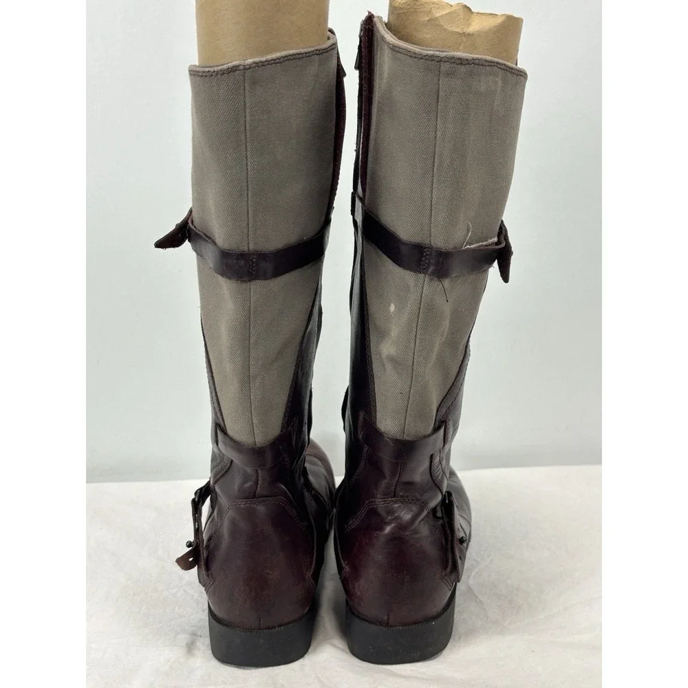 TEVA Womens Size 11 De La Vina Tall Waterproof Brown Leather Zipper Boots Riding